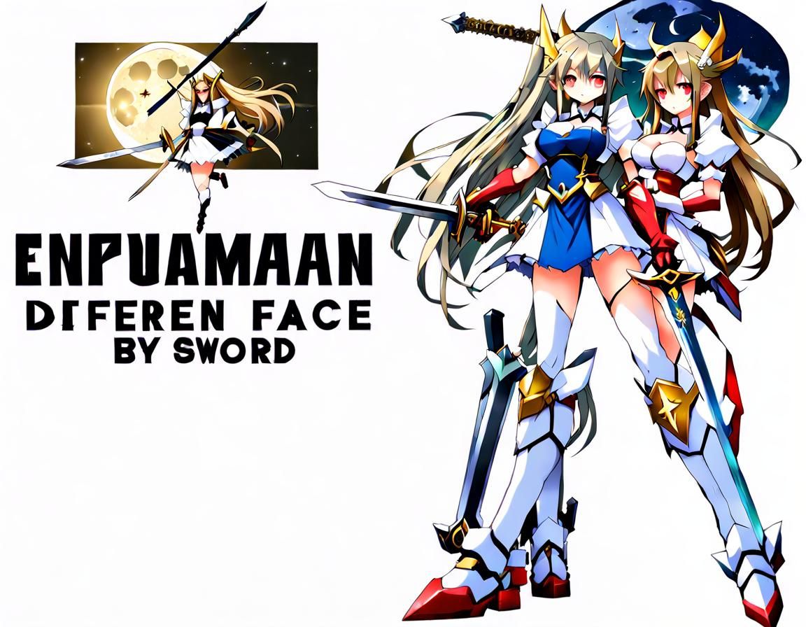 Two girl, different face,maid,elf,moon,star,no underwear, pr...