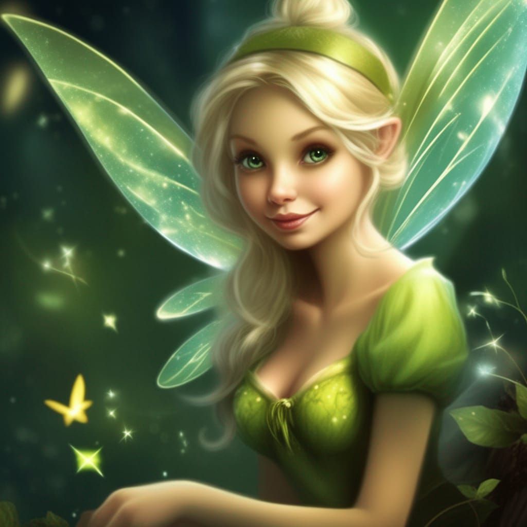 tinkerbell fairy - AI Generated Artwork - NightCafe Creator