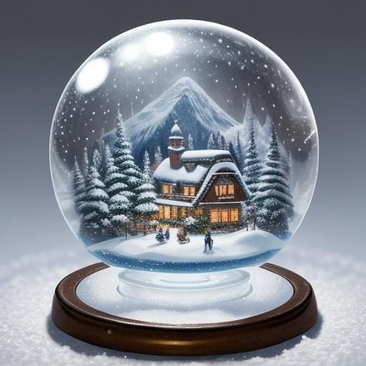in a snow globe, in a snowglobe in a snowglobe a world of li...