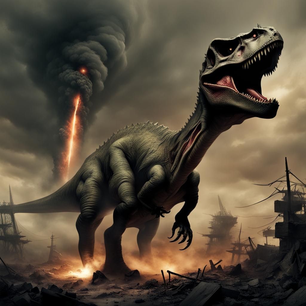 Dinosaur view of the Late Heavy Bombardment,  horror, ghastl...