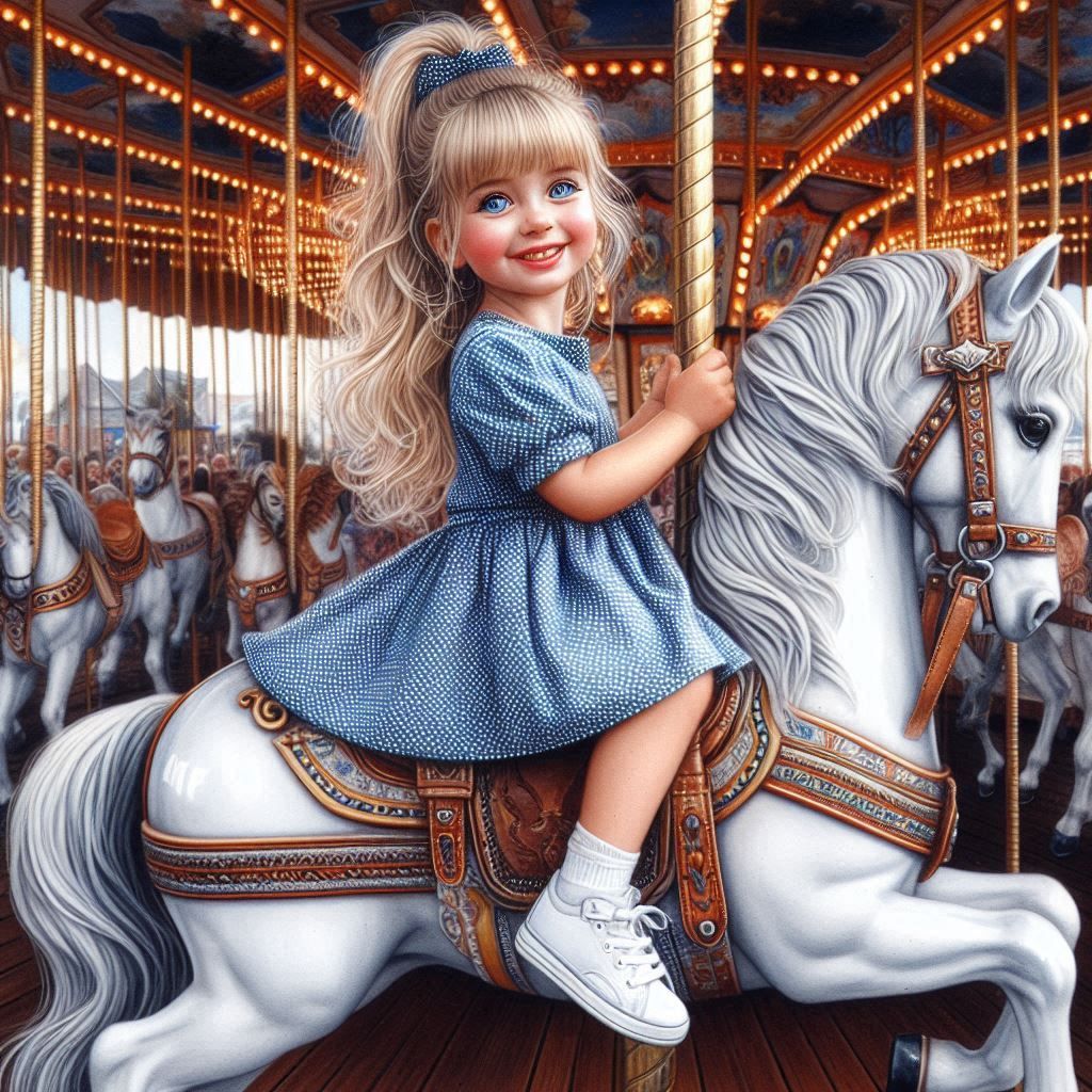 Ria on the Gallopers