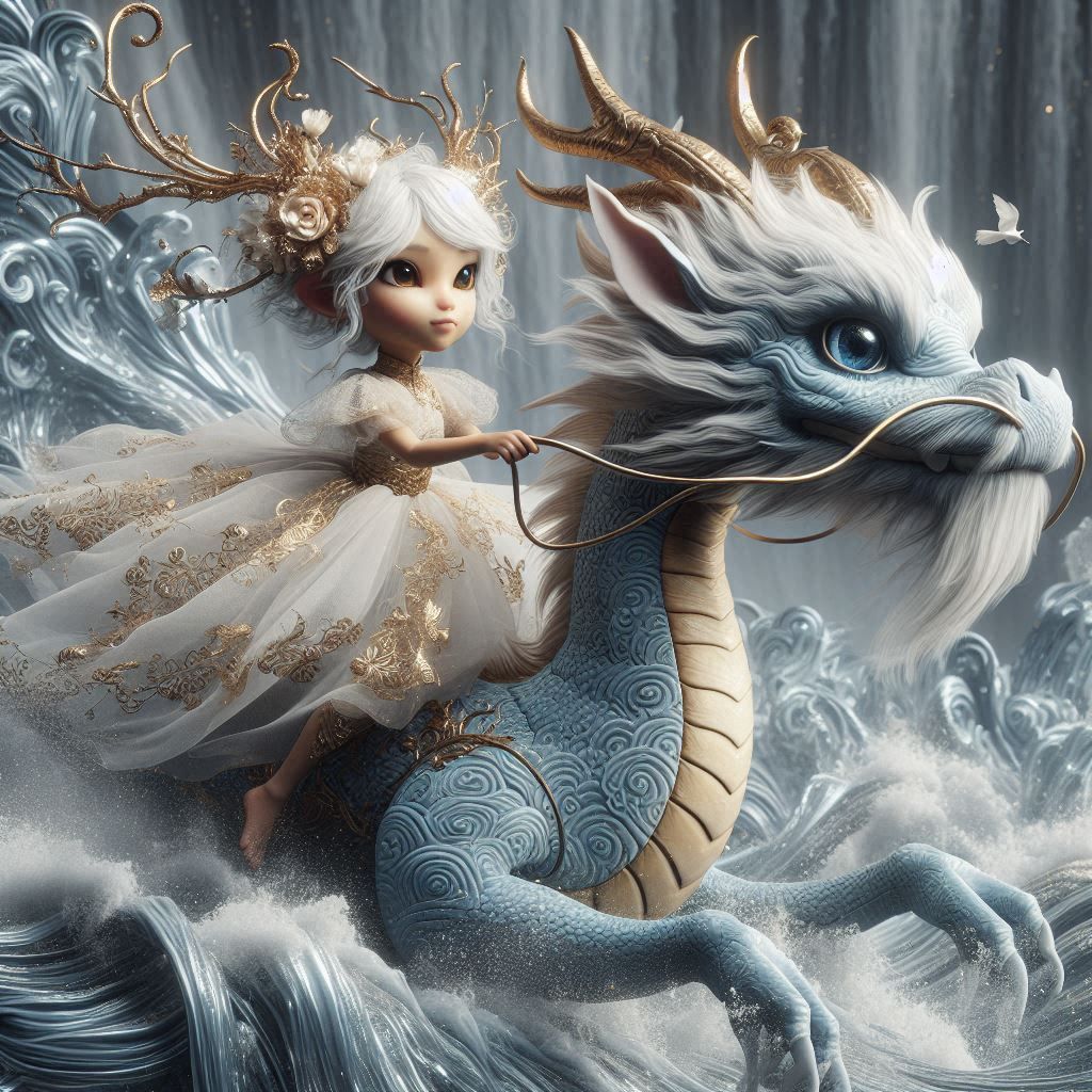 The Fae Dragon Rider  by @George Stanley