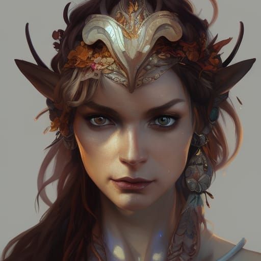 Lia, Wood Elf Druid - AI Generated Artwork - NightCafe Creator