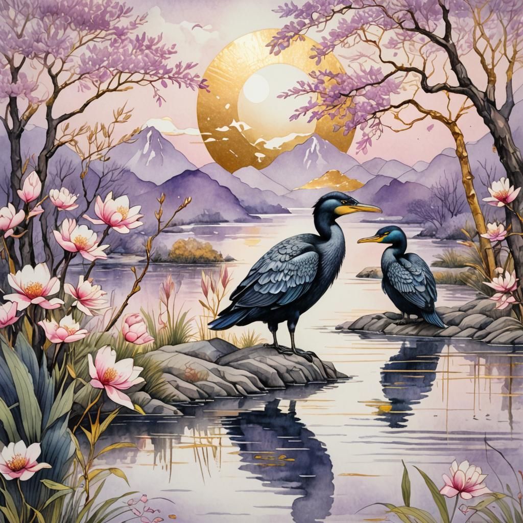 A Feathered Pair  by @Pavel