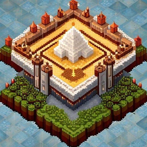 "The Highest Heaven" beautiful 32x32 pixel art top-down view...