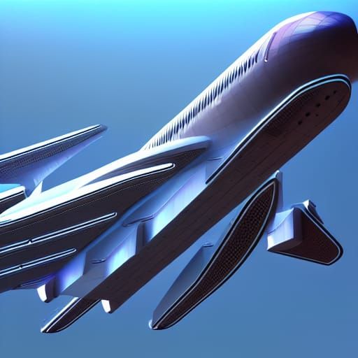 Passenger aircraft V1 - AI Generated Artwork - NightCafe Creator