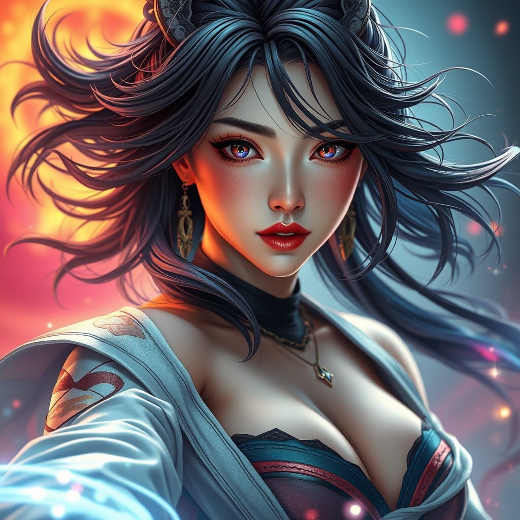 Elegant Goddess in Modern Fantasy