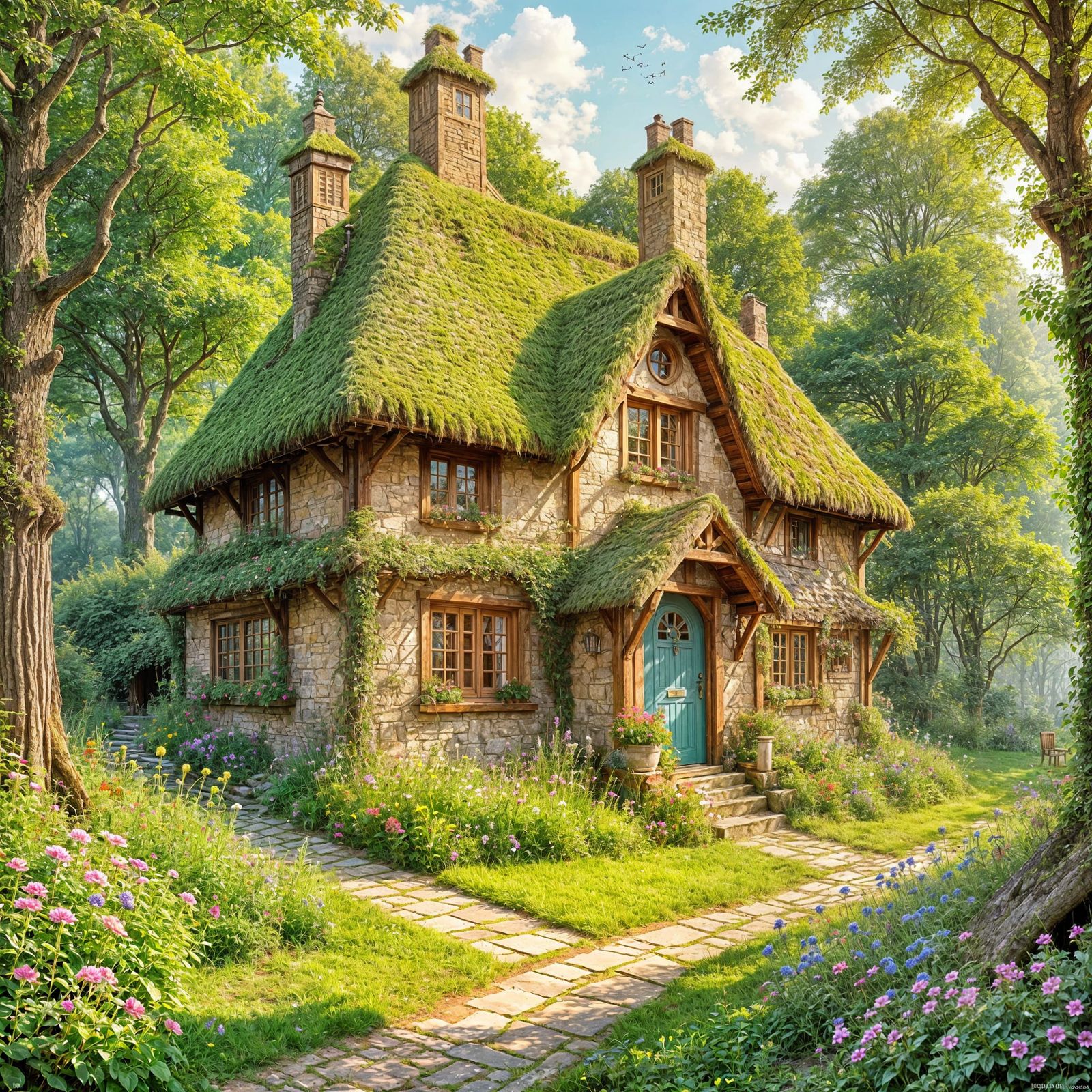 Overgrown Cottage  by @Merumeru Meru