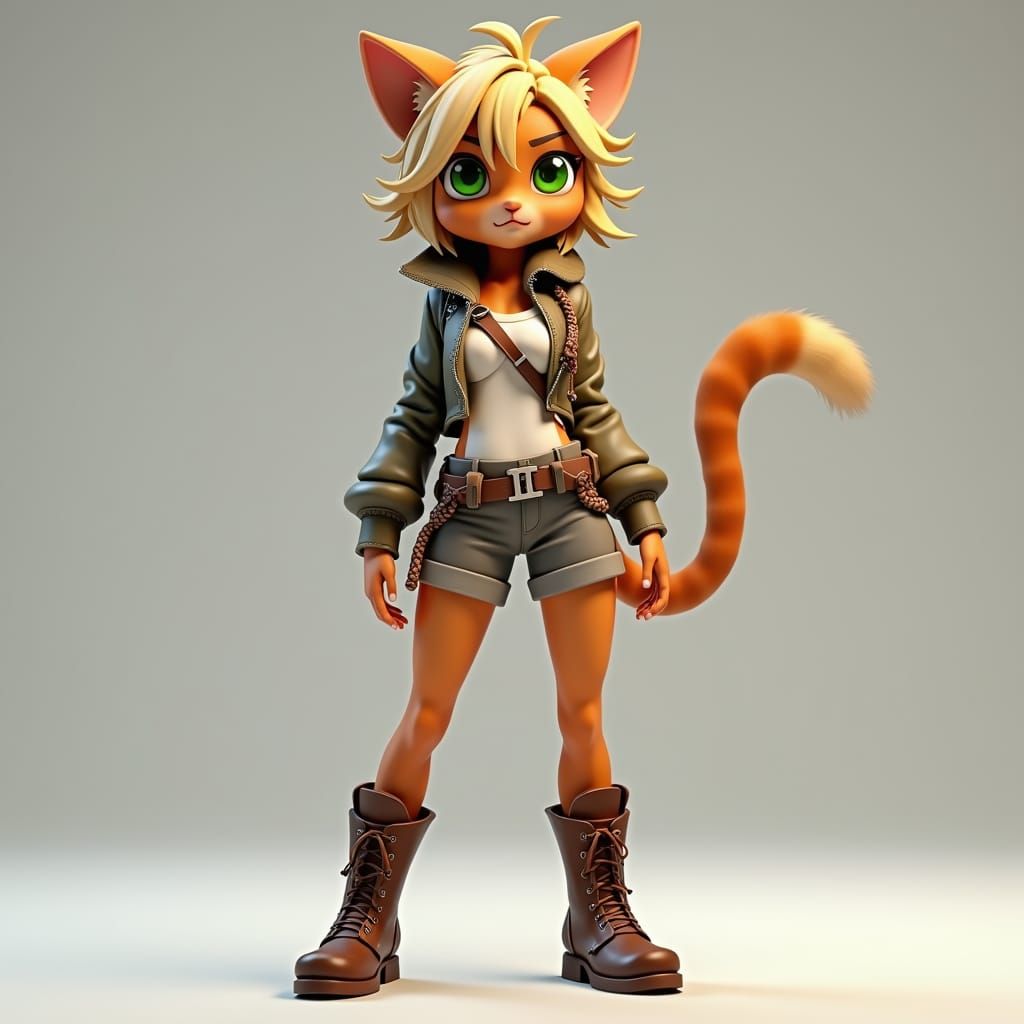 a feline thief and Adventurer.

You are a catfolk female hun...