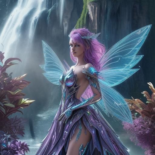 Amazingly Stunningly Beautiful colorful fancy fantasy fairy with ...