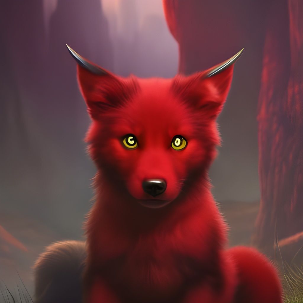 Demon puppy  by @Ida Elise