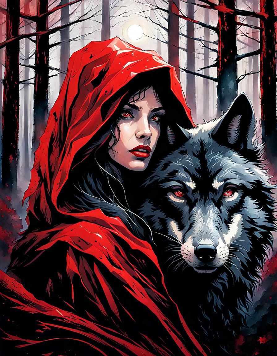 The red riding hood - conspiracy - AI Generated Artwork - NightCafe Creator