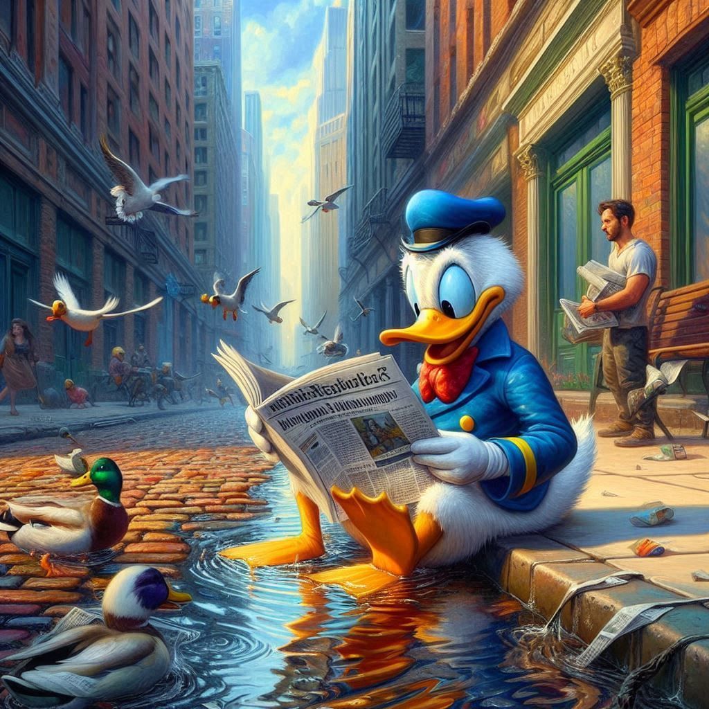 Donald the duck  by @gladiator