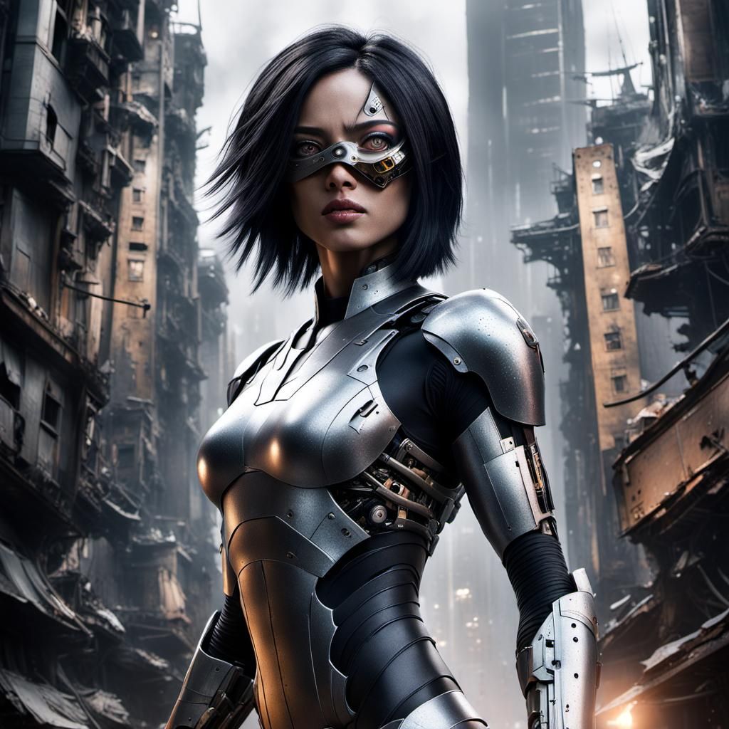 battle angel Alita - AI Generated Artwork - NightCafe Creator