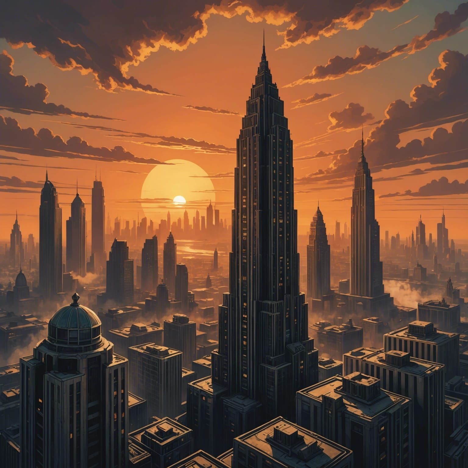 Sky scrapers animated