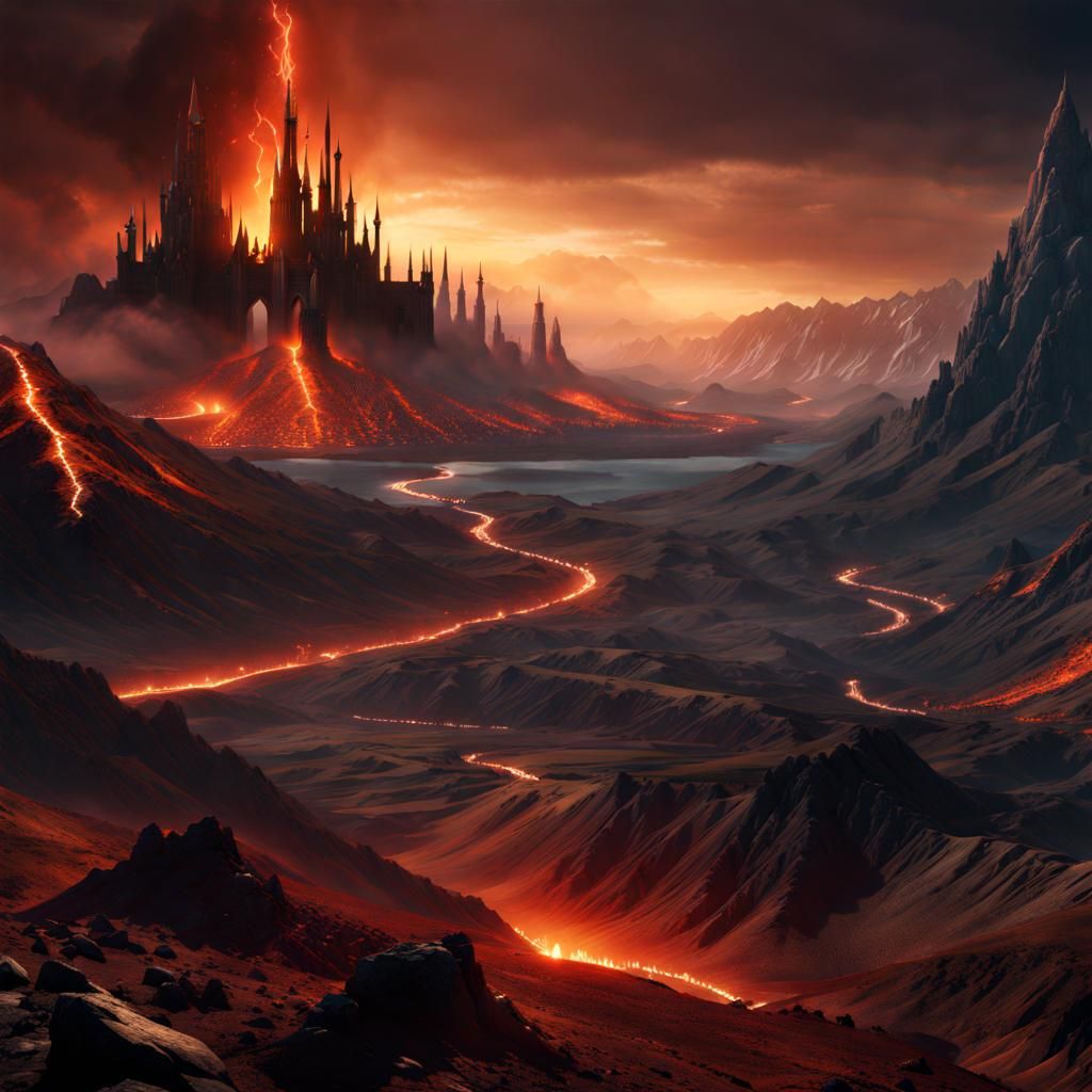 Mordor - Ai Generated Artwork - Nightcafe Creator