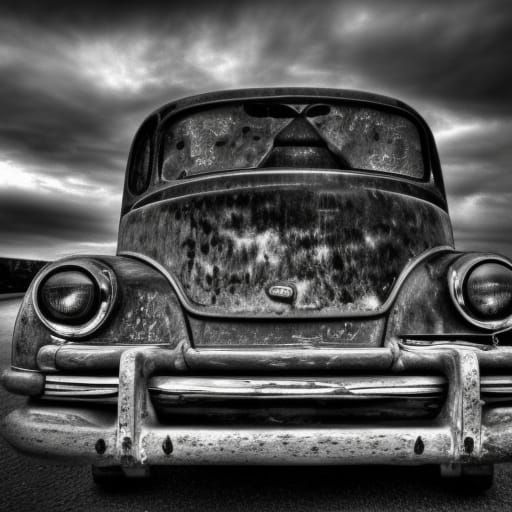 Car without front hood AI Generated Artwork NightCafe Creator