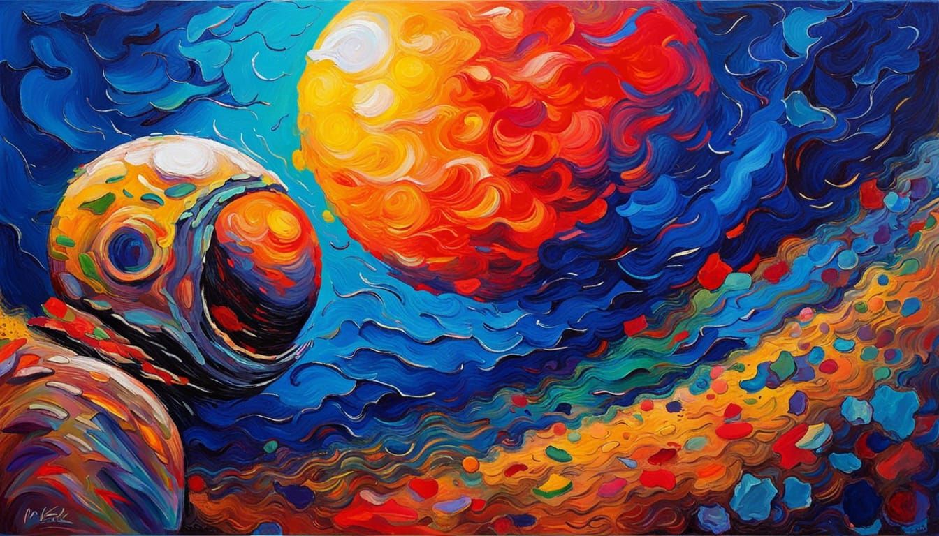 Last week, I painted myself on the moon. It went well, but I...