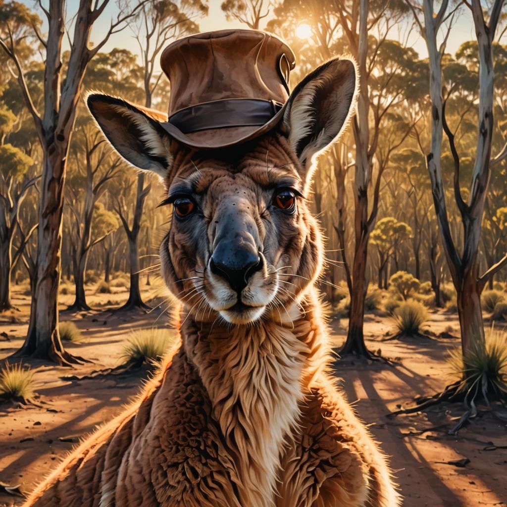 Hat for a kangaroo