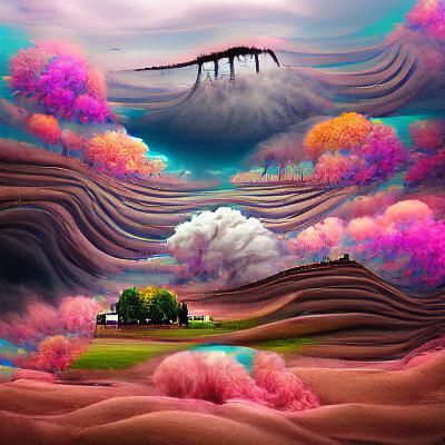 Surreal landscape