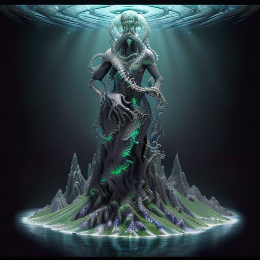 H. P. Lovecraft's Achean creatures from "in the mouth of madness, lake's disection discription