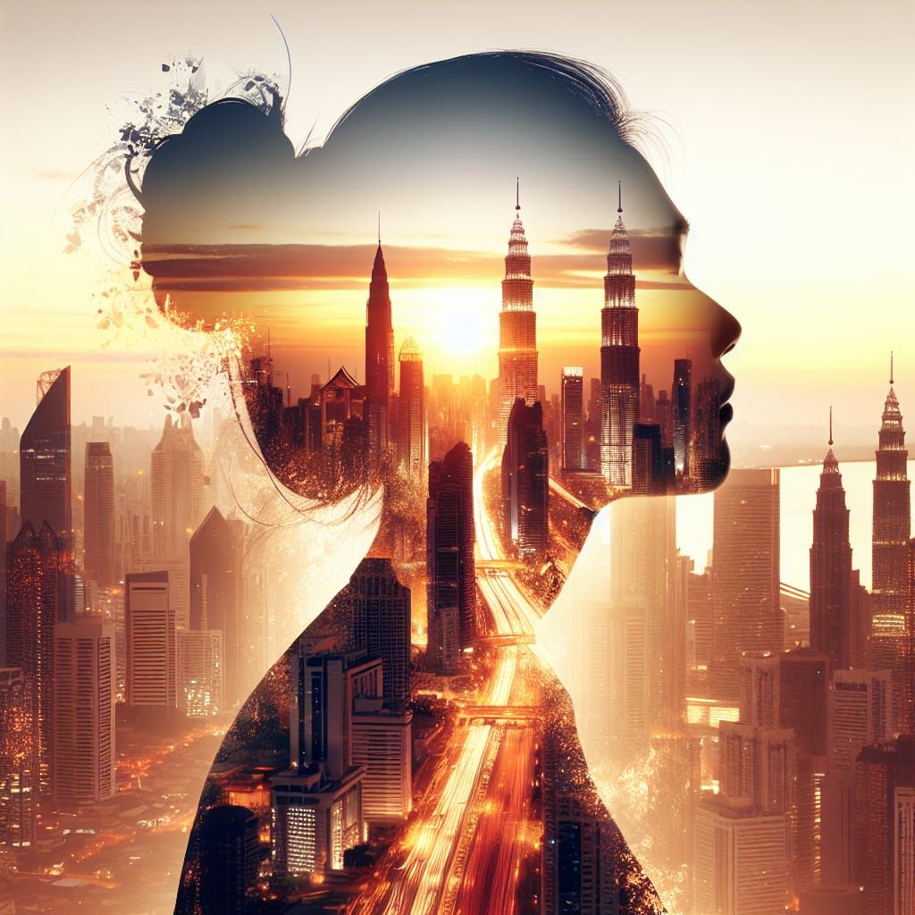 Double exposure chicka