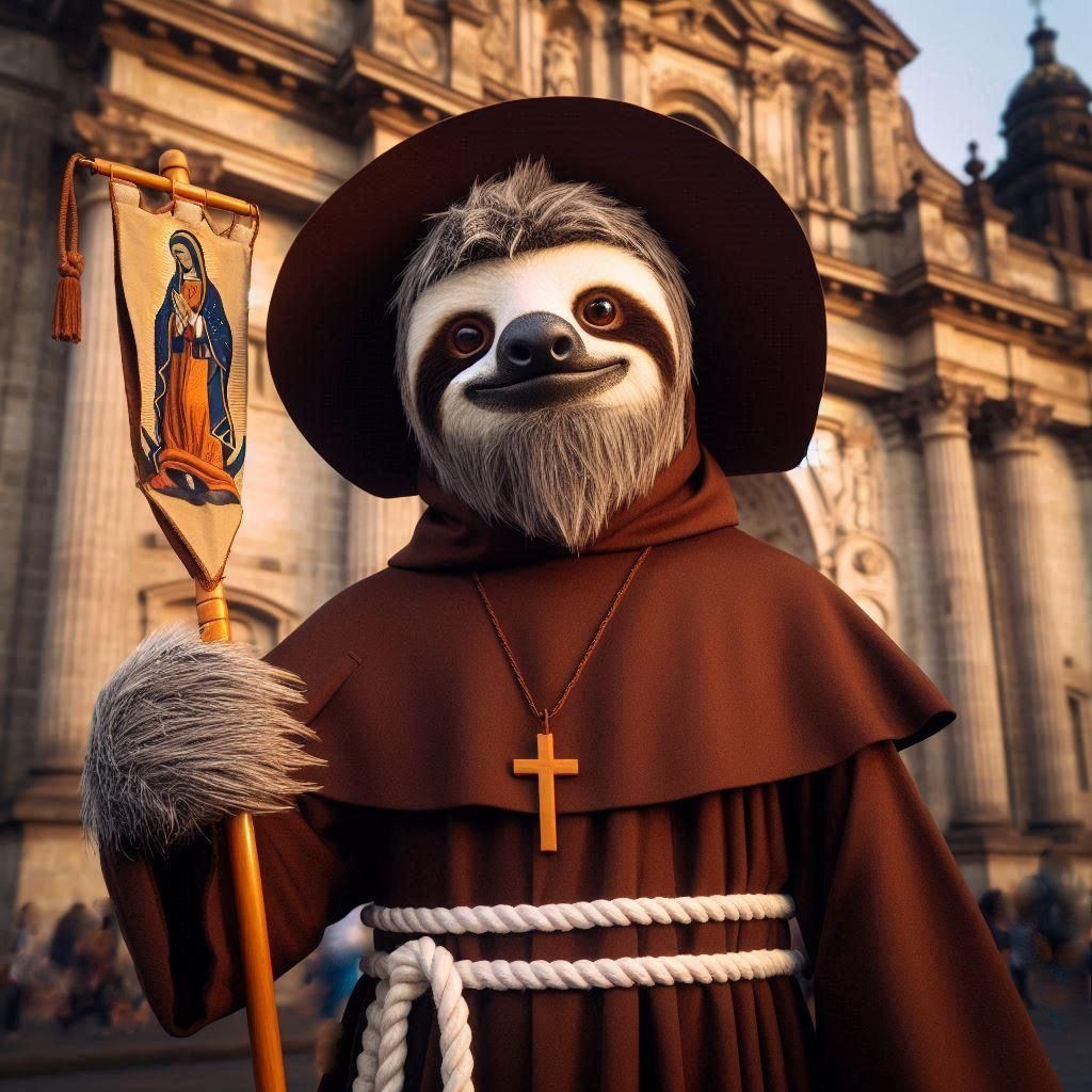 Fray Sloth de Zumarraga, first bishop of Mexico City - AI Generated ...