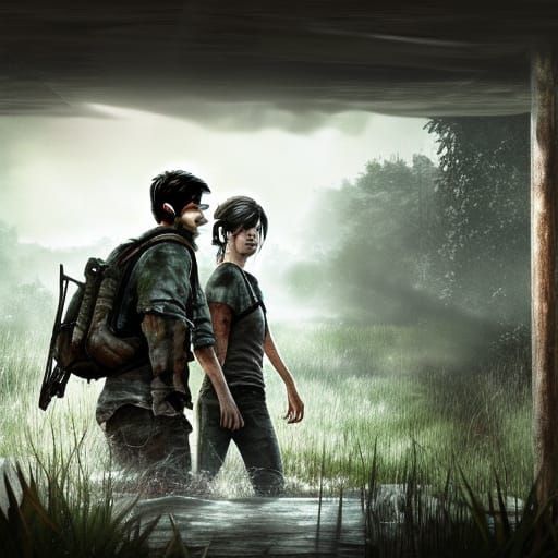 The Last of Us. Joel and Ellie. - AI Generated Artwork - NightCafe Creator