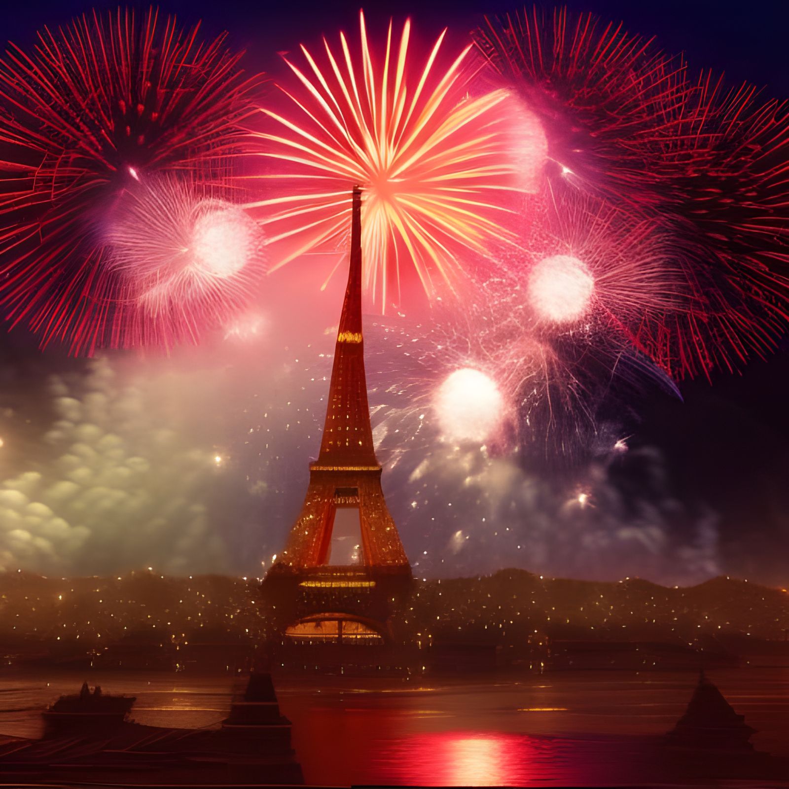 New Years in Paris  by @Bubblegum Snail