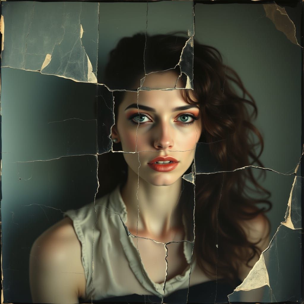 <lora:AW Broken Photo:1.0>