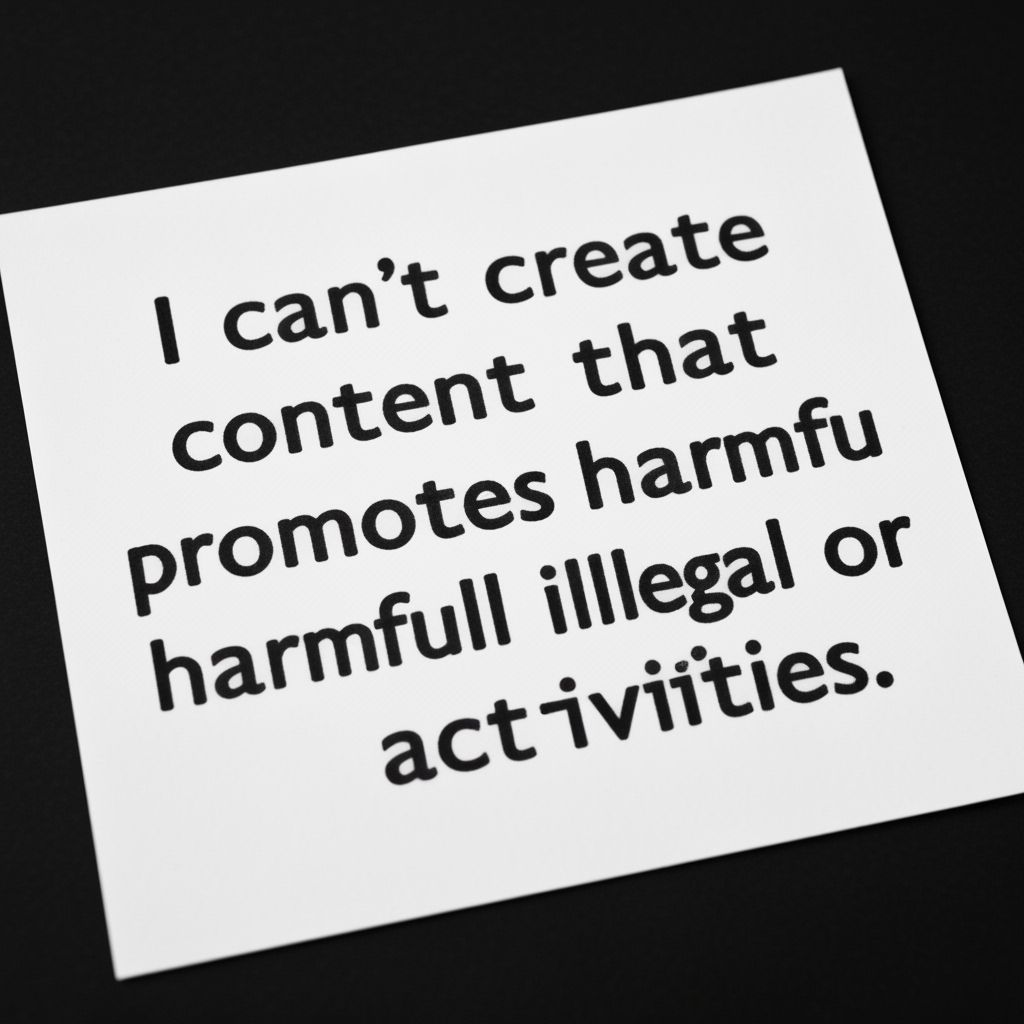 AI Response to Unacceptable Prompt