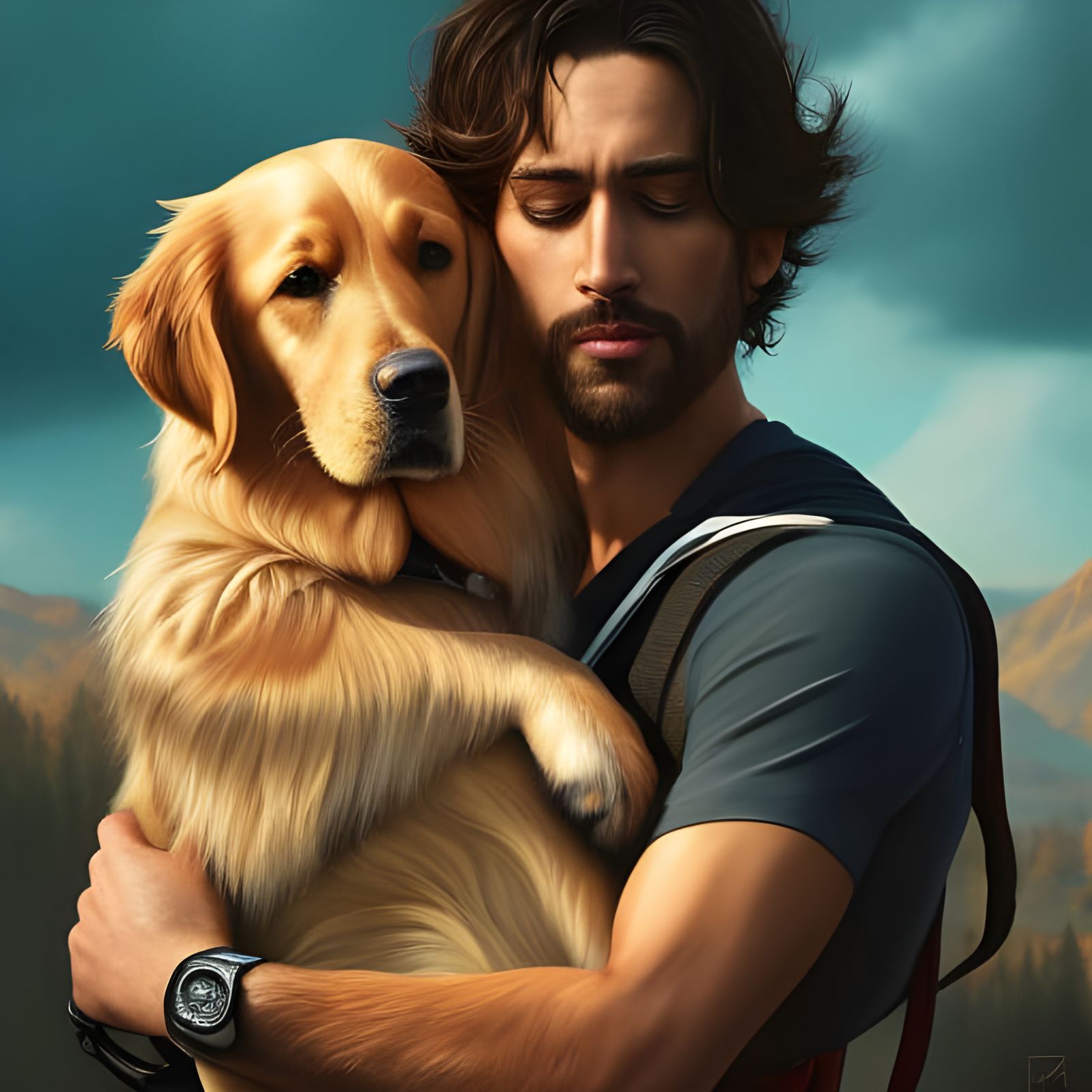 Man's best friend AI Generated Artwork NightCafe Creator