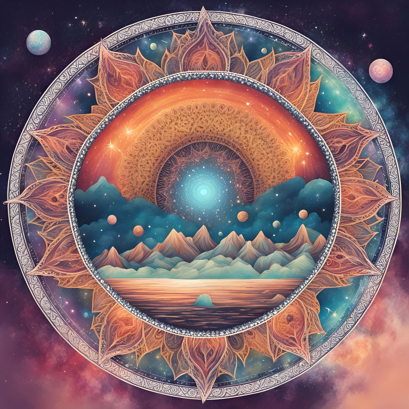 Cosmic Mandala  by @Mallory Reese