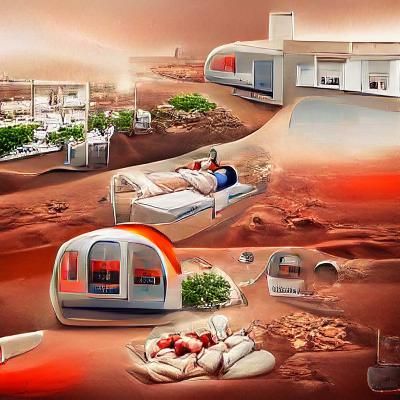 how people will live on Mars in 200 years