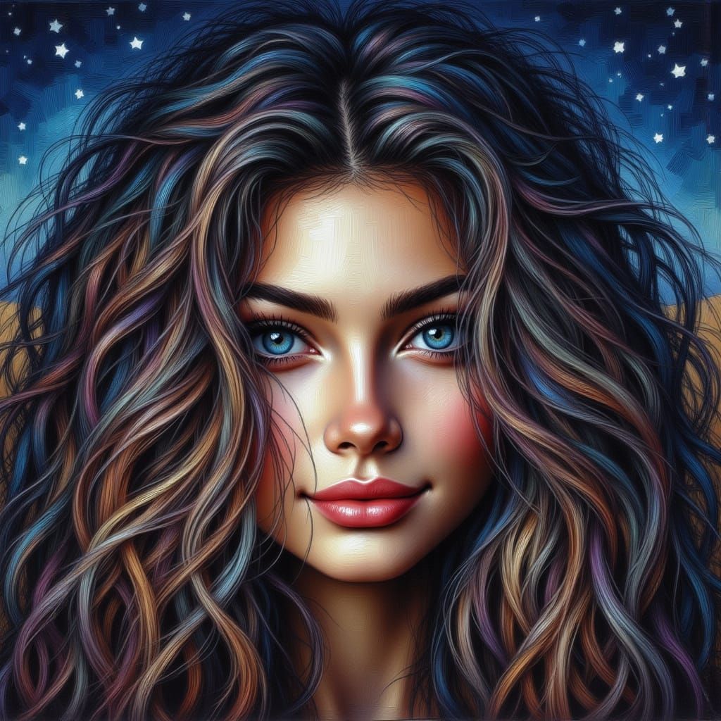 <lora:Beautiful women:1.0> In the silence of the night. AI Vision.