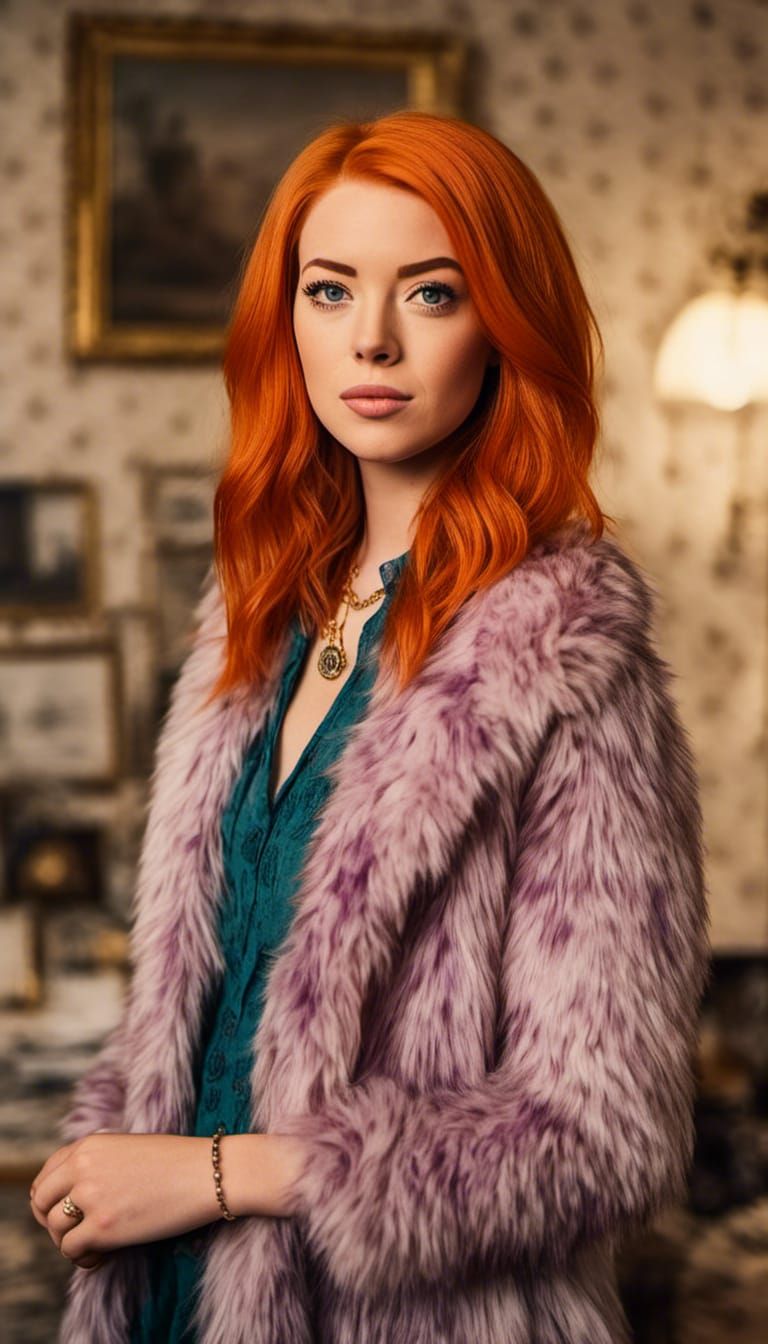 Detailed Portrait in Rembrandt Lighting Style