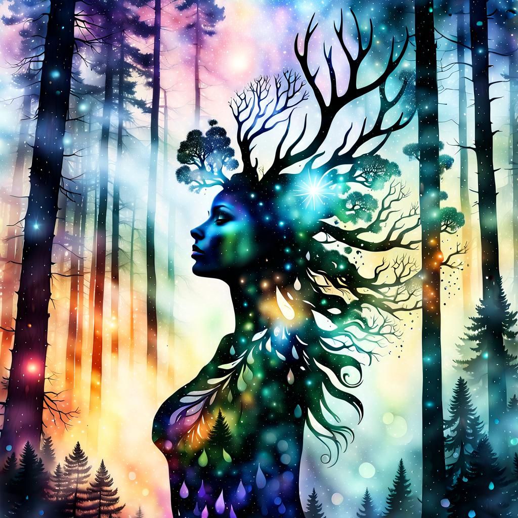 Mysterious Dryad - AI Generated Artwork - NightCafe Creator