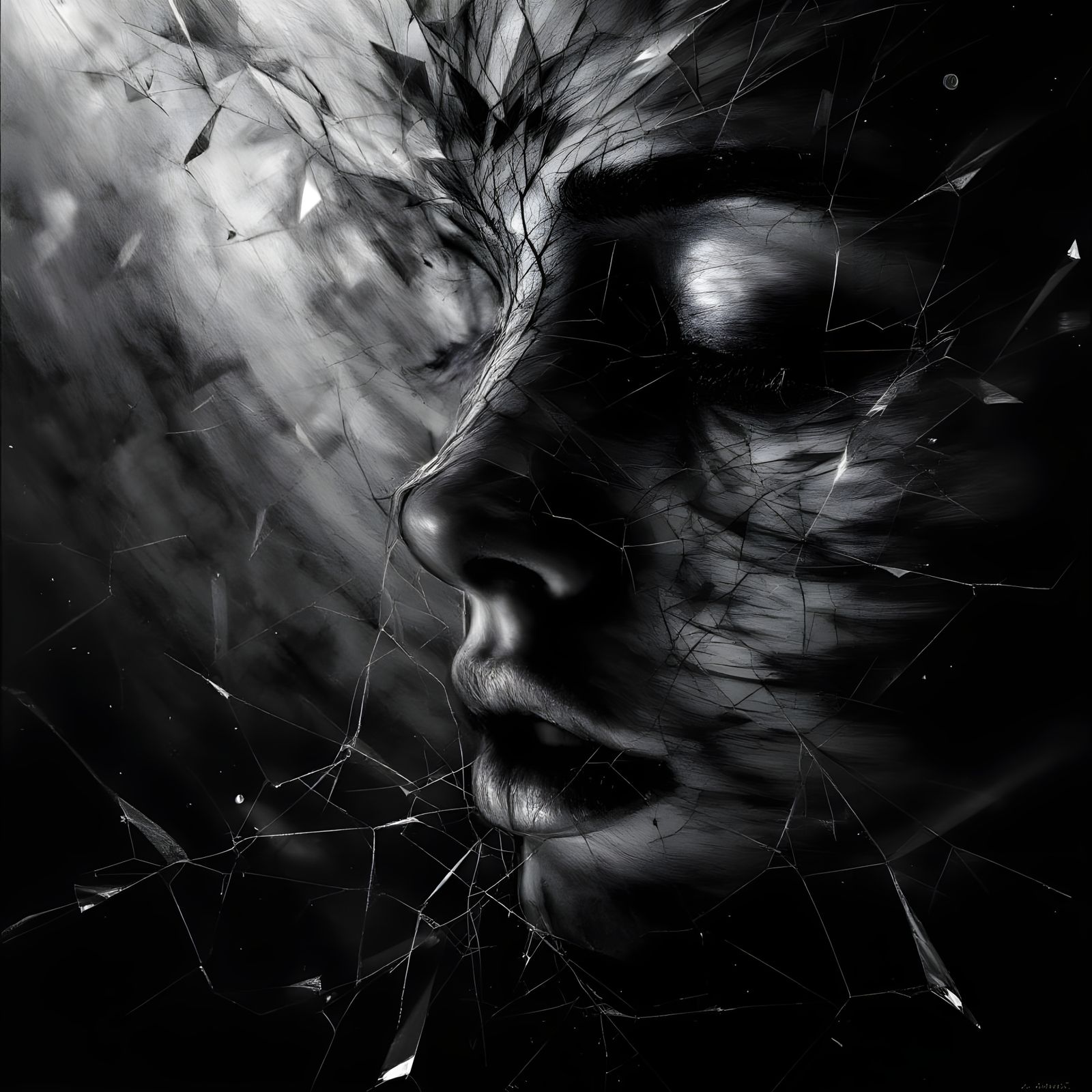 Overwhelmed by the storm within, she whispers: just make it stop…  by @HippiNinjaPirate