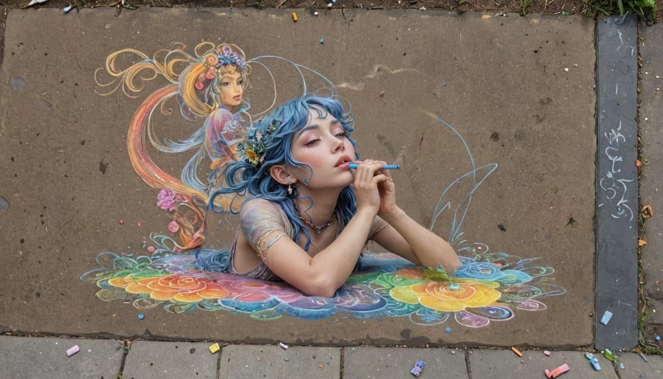 Paint dreams chalk, chalk dreams paint