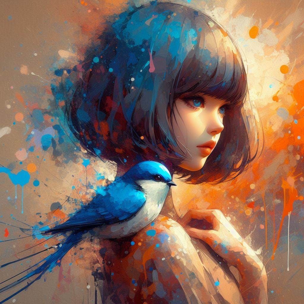 The Painter and the Azure Wing