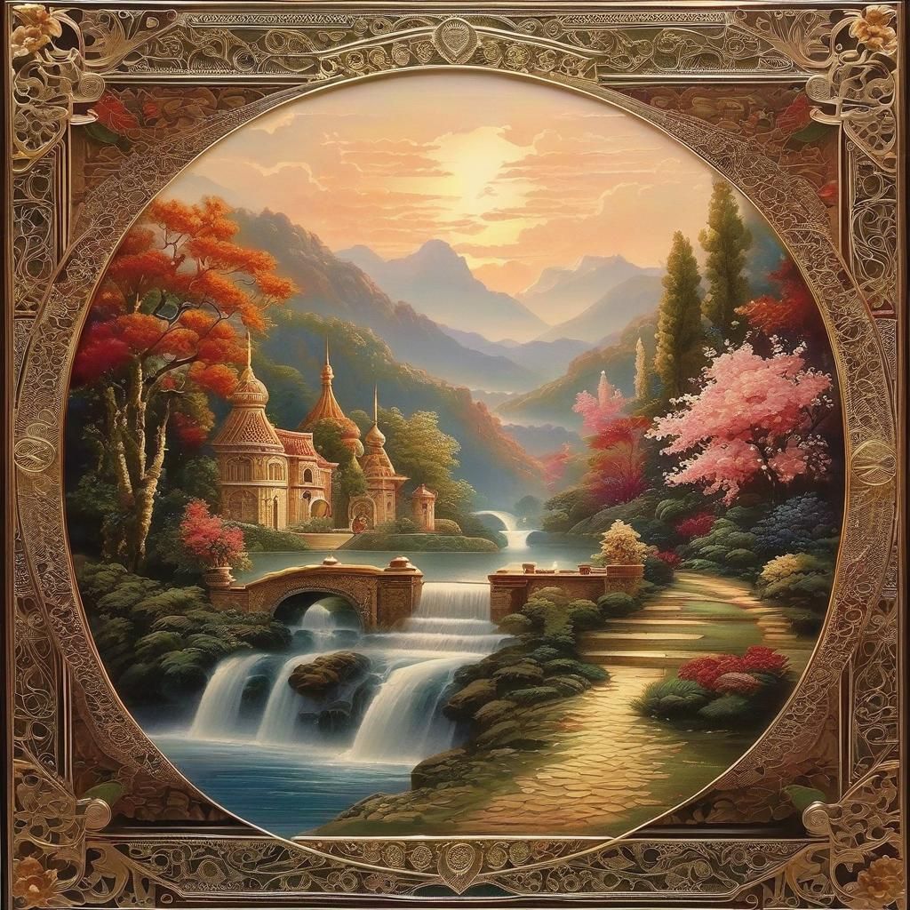 Surreal Fantasy Art in Romanticism Style