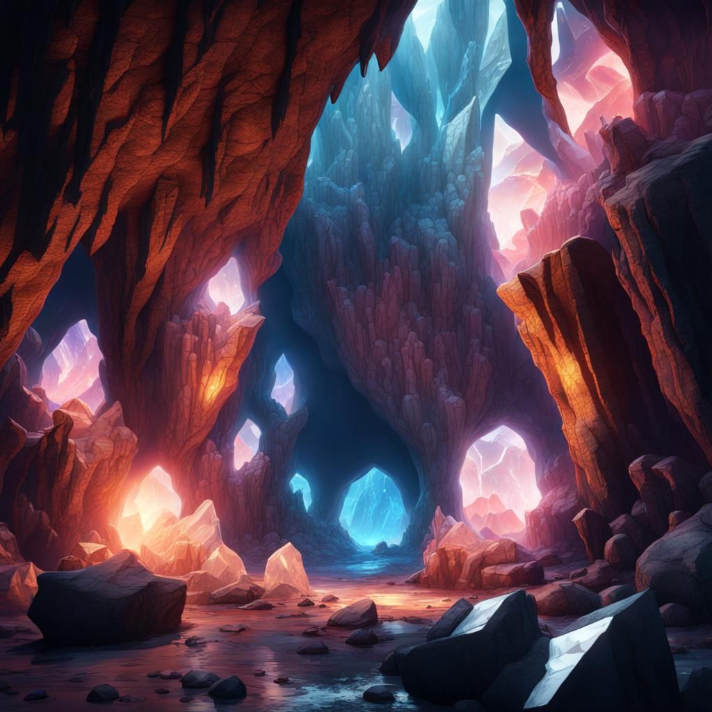 a crystal cave