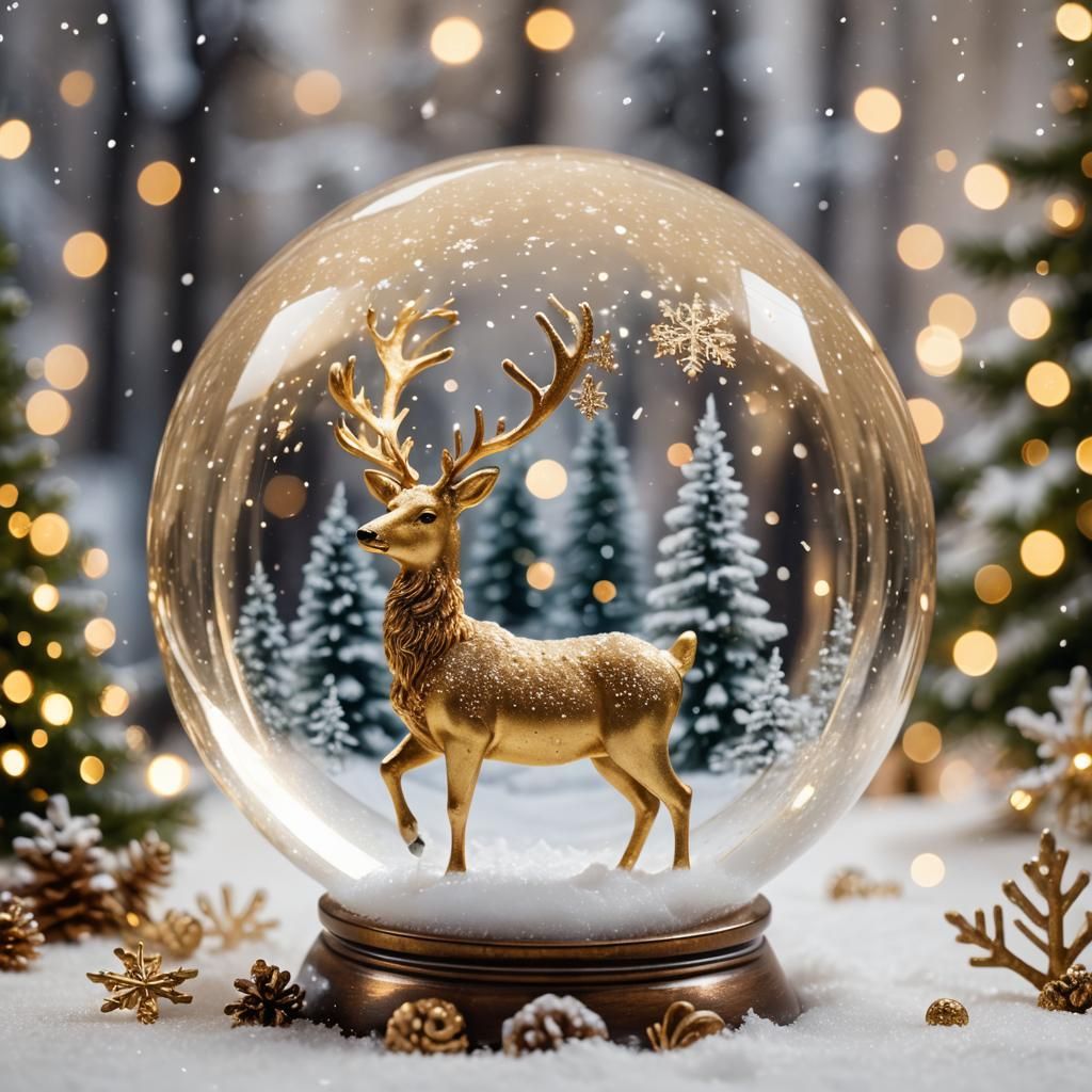 a snow globe  by @Marta