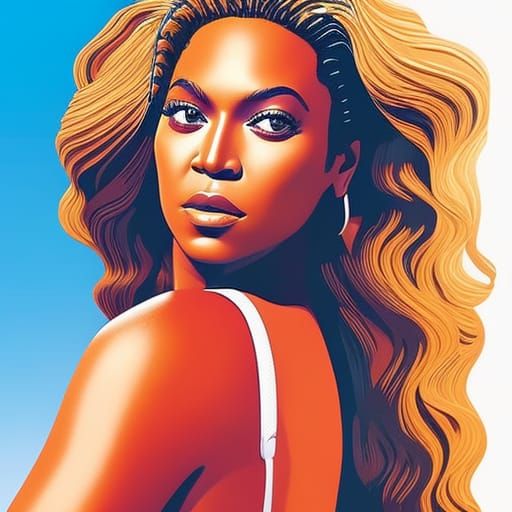 Beyonce selfie in bikini - AI Generated Artwork - NightCafe Creator