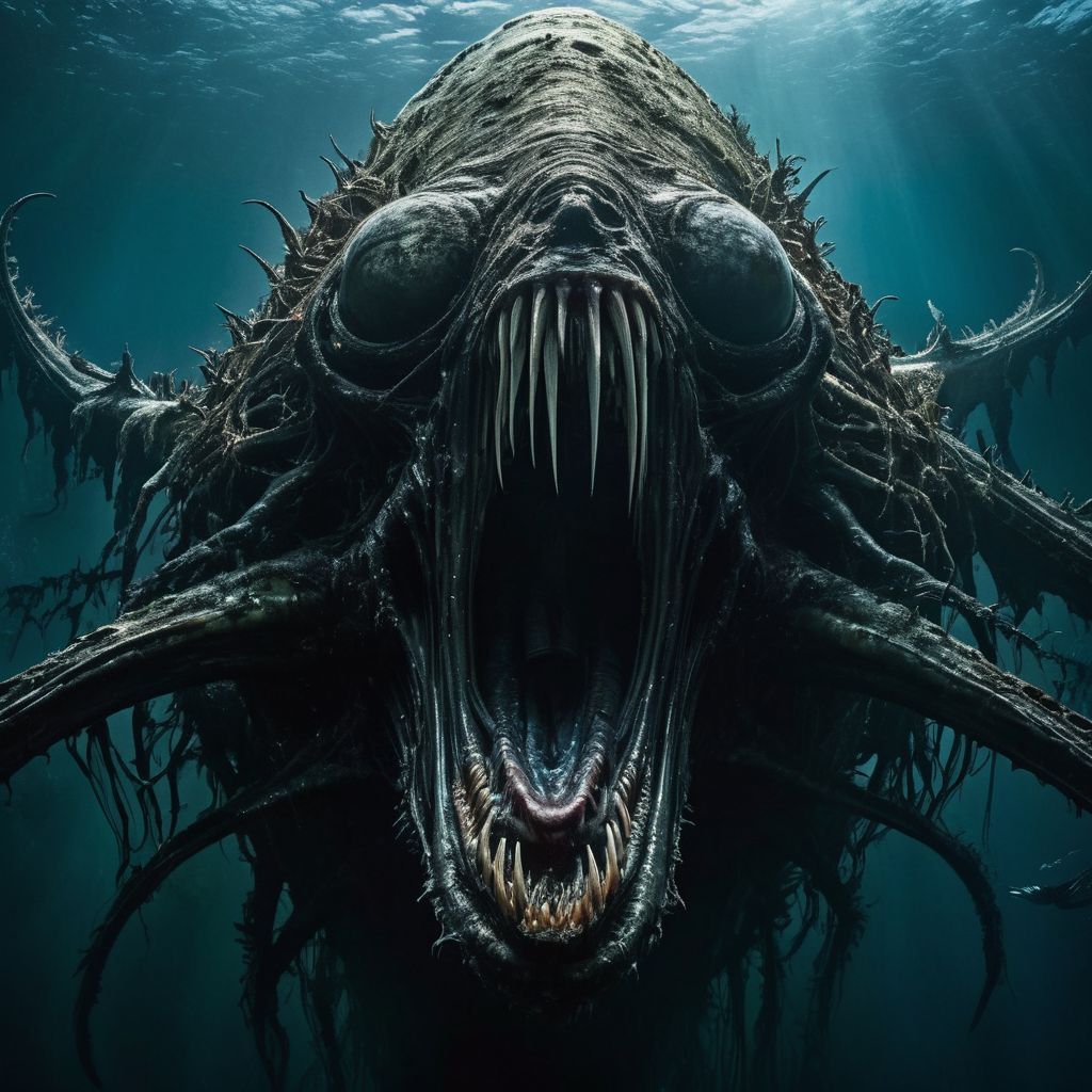 Creepy sea monster creations