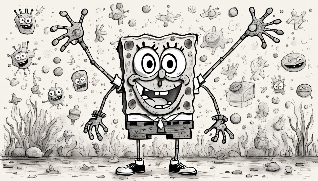 a portrait of Spongebob