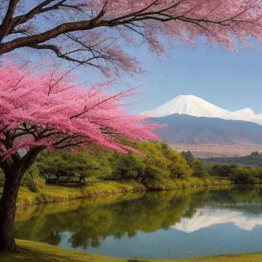 <lora:Art is awesome:1.0> A beautiful ancient sakura tree in...