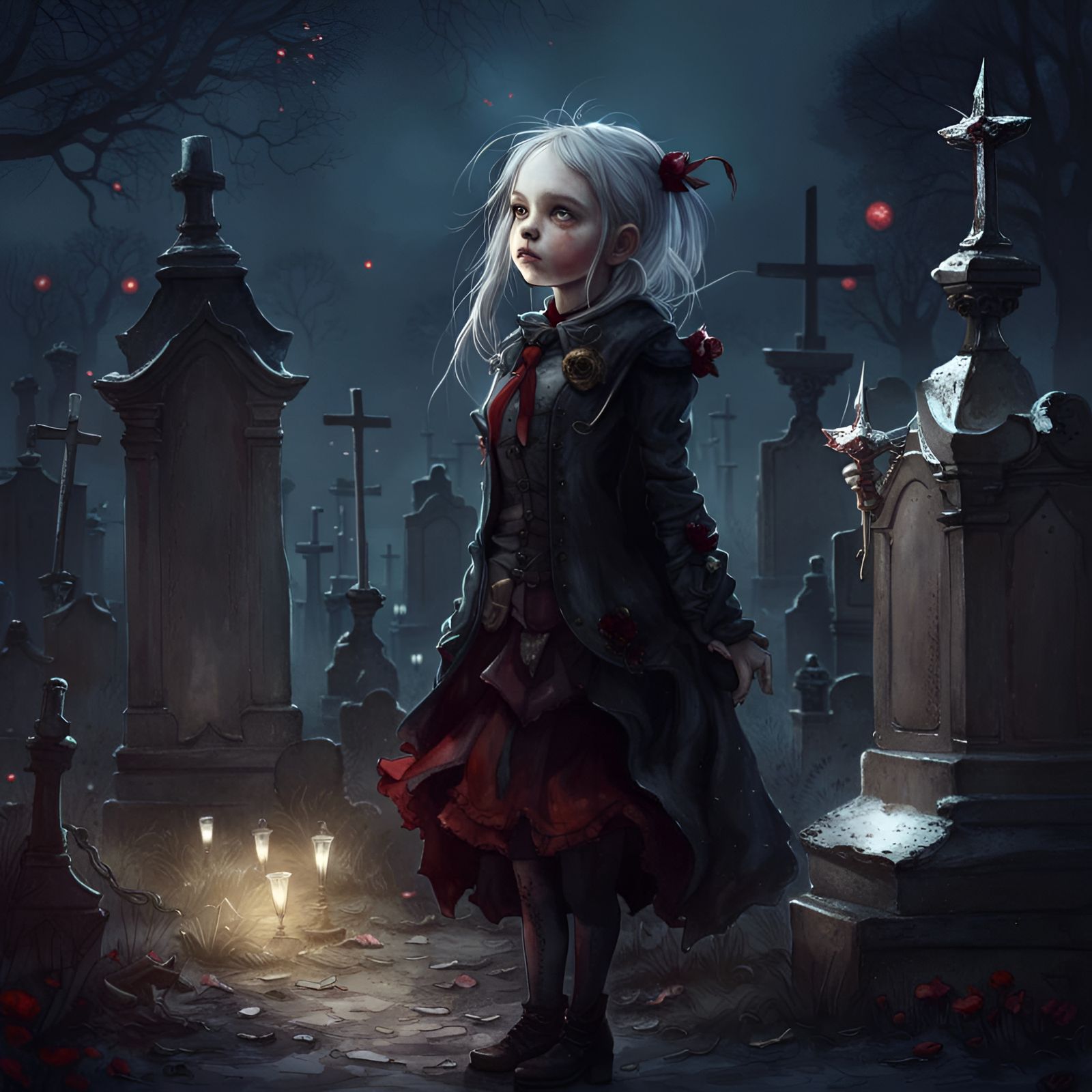 Vampire girl - AI Generated Artwork - NightCafe Creator