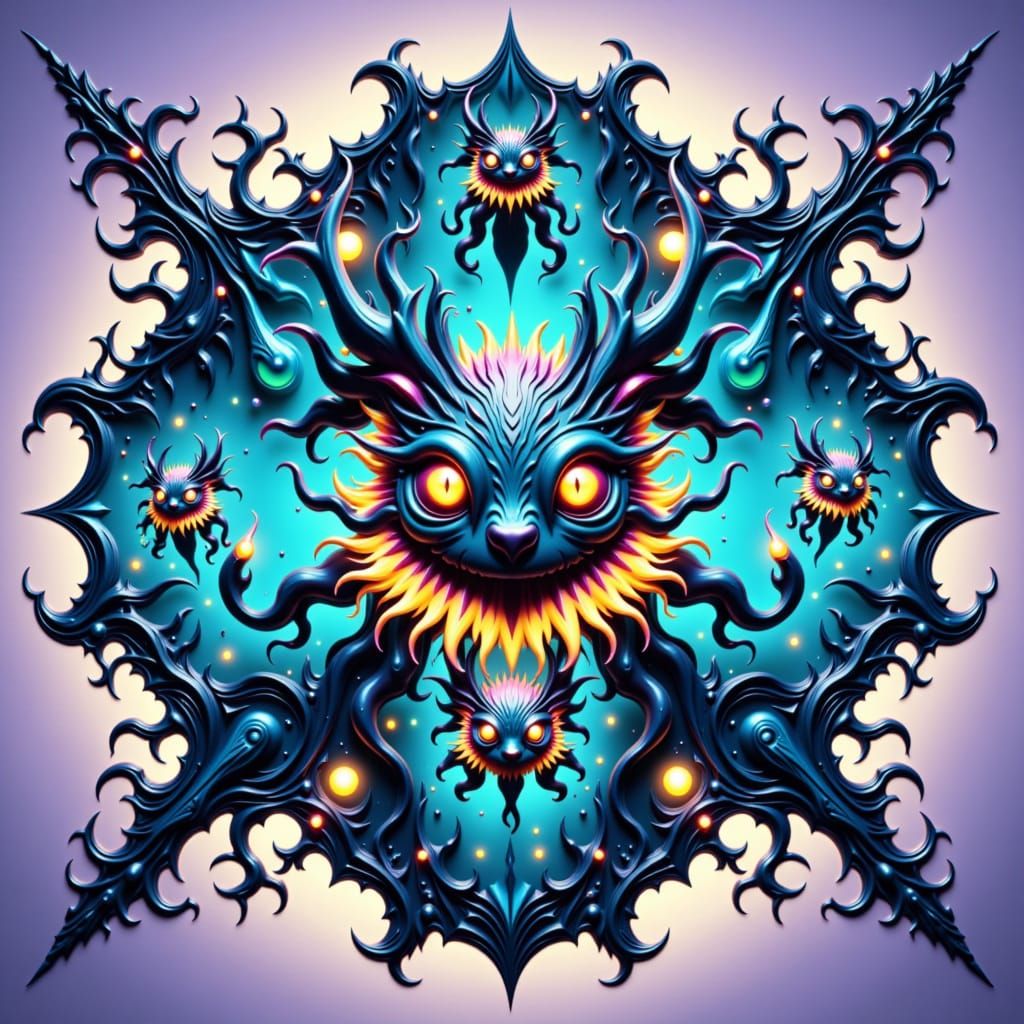 Creatures <lora:Night Hunter:1.0>