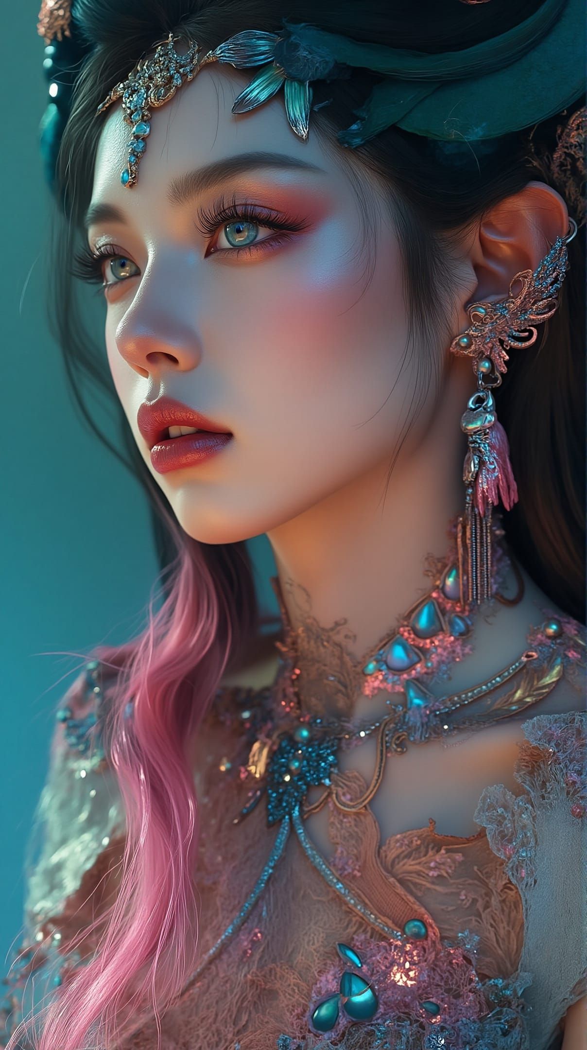Lovely Asian Peacock Beauty